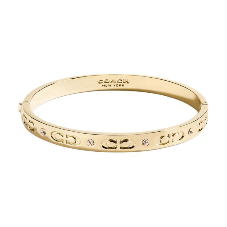 Coach Coach Plated Metal Bangles Women's Gold