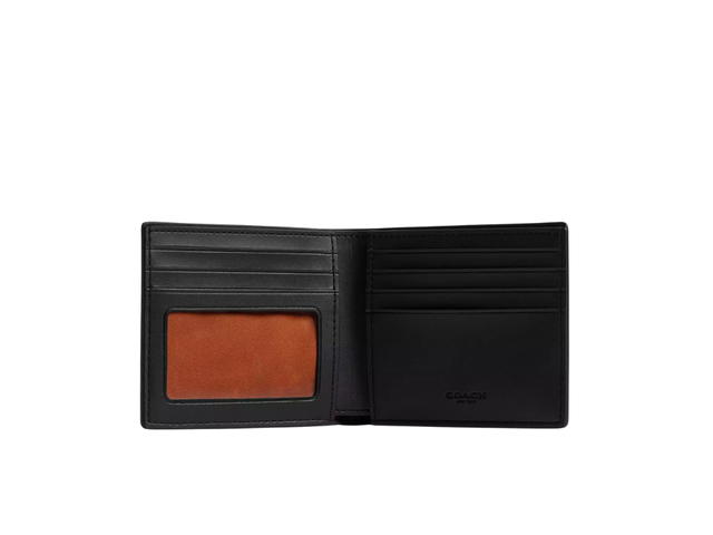 Coach Coach Id Billfold Wallet In Signature Canvas Tan - view 2