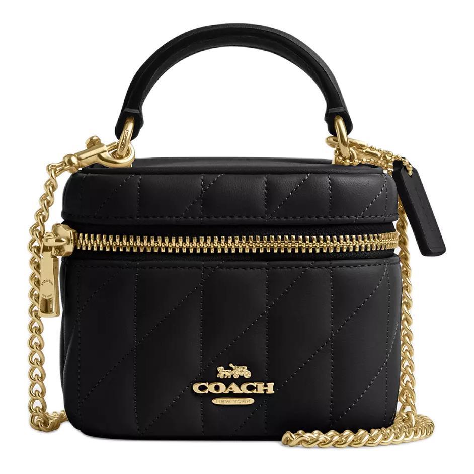 Coach Coach Ava Nappa Leather Shoulder Bag Crossbody Bag Handbag Mini Women's Black