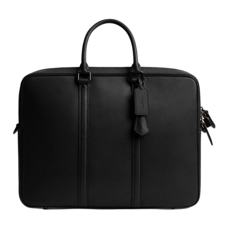 Coach Coach Metropolitan Gloves Made Of Tanned Leather Laptop Bag Large Size Men's Black