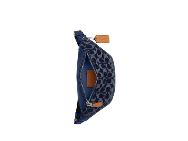 Coach Coach Warren Mini Belt Bag In Signature Denim - view 3