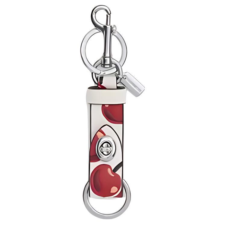 Coach Coach Leather Keychains Women's Silver