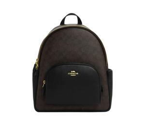 Buy Coach Court Cow Leather Backpack Large Size Women's Walnut Black at Sasom – Authentic and Ready to Ship