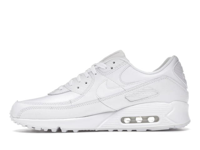 Nike Nike Air Max 90 Leather Triple White - view 3