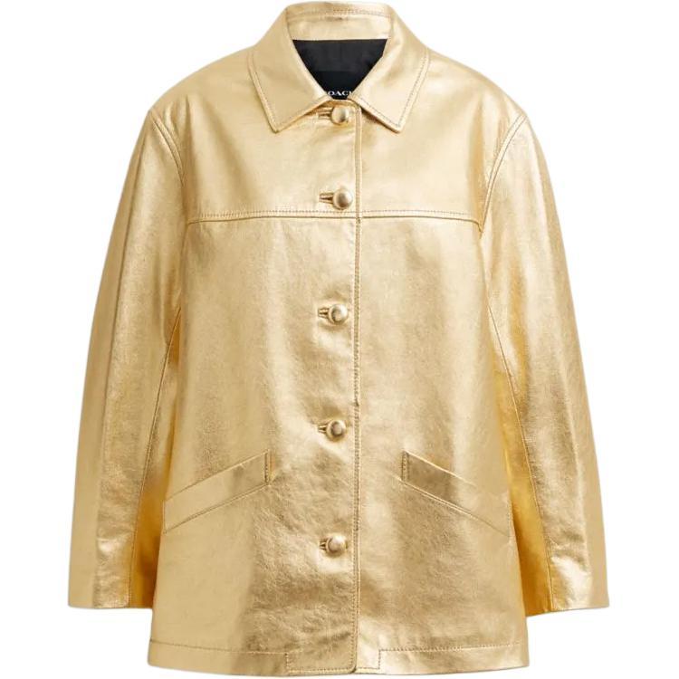 Coach Coach Puffer Jacket Women's Gold
