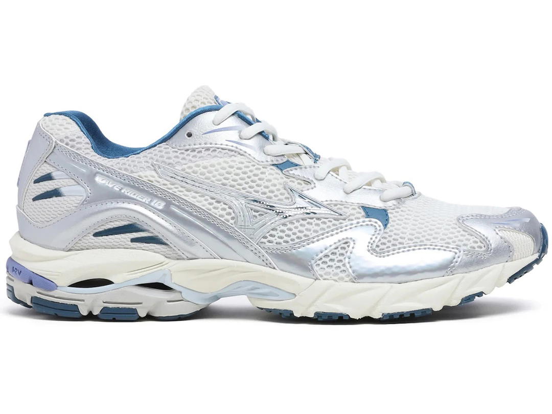 Mizuno Mizuno Wave Rider 10 White Silver Blue