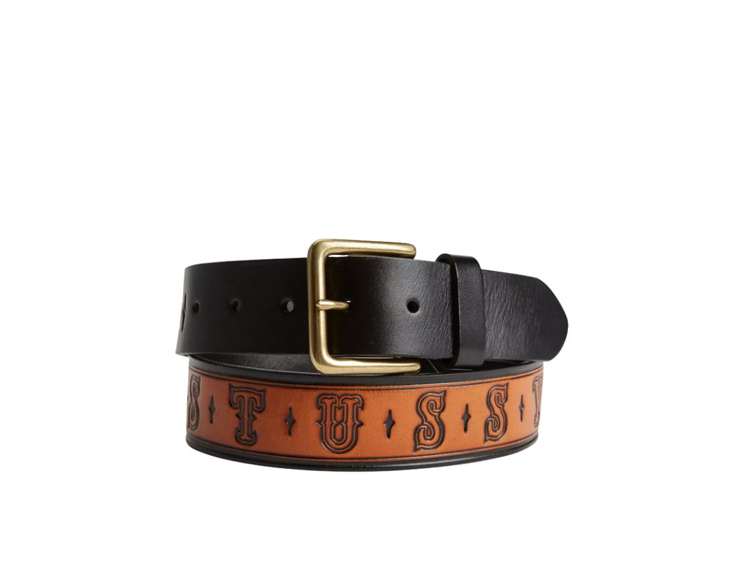 Stussy Stussy X Levi’s Belt In Leather With Black And Tan