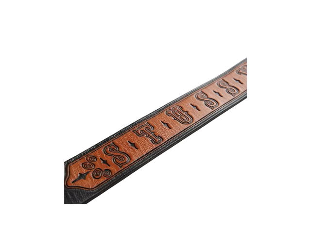 Stussy Stussy X Levi’s Belt In Leather With Black And Tan - view 3