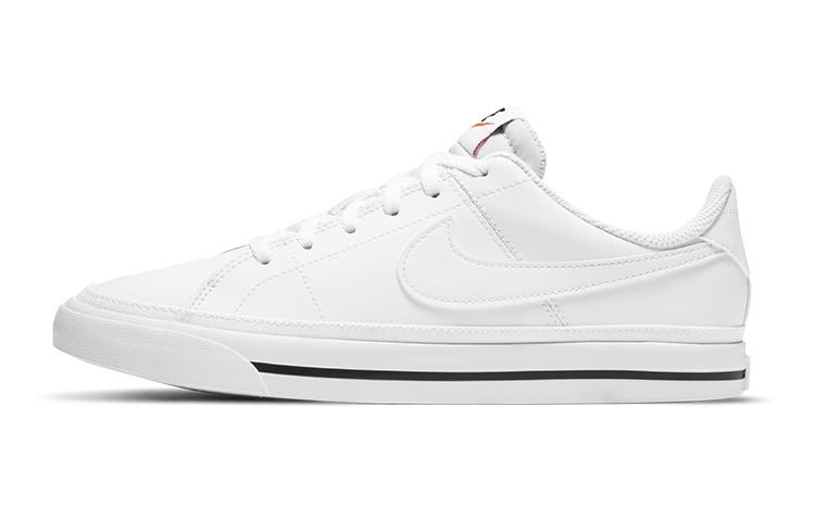Nike Nike Court Legacy Slip Resistant Cushioning Wear Resistant Balance Low Top Kids' Skateboarding Shoes White Teenagers