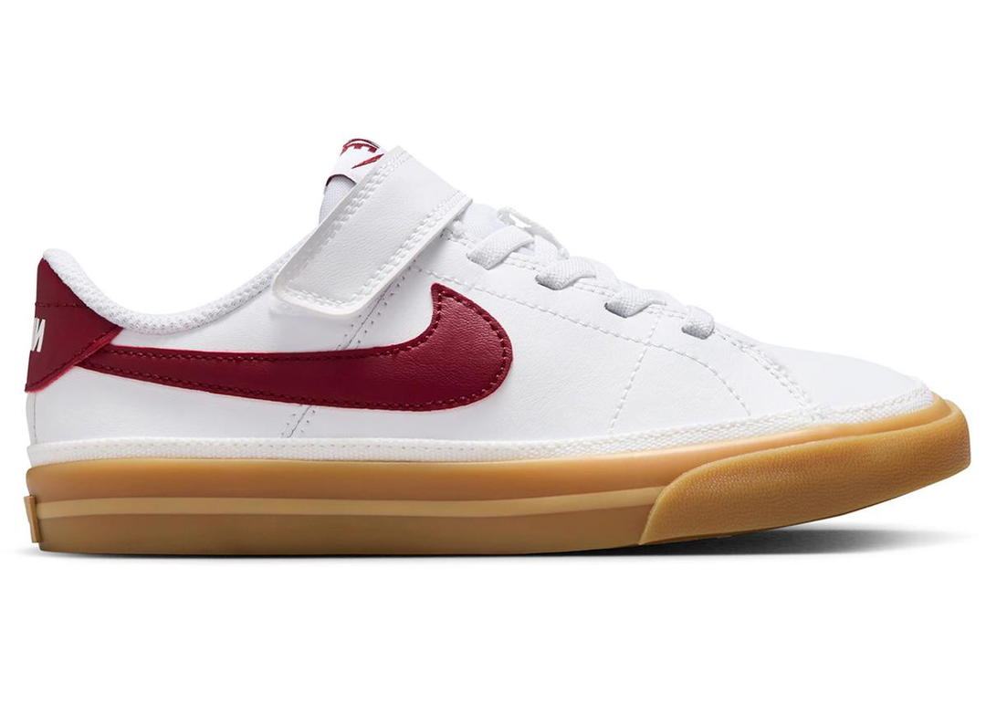 Nike Nike Court Legacy White Gum Yellow Team Red (PS)