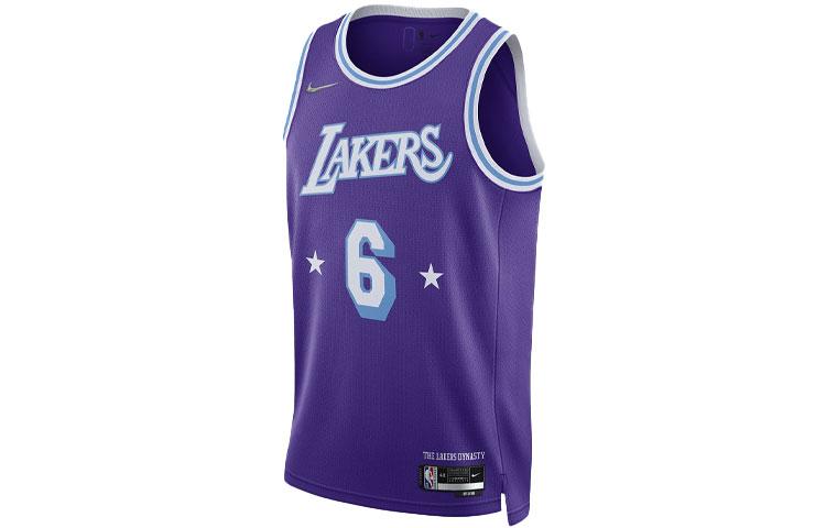Nike Nike Nba Los Angeles Lakers City Edition Lebron James 6 Dri FIT Swingman Jersey