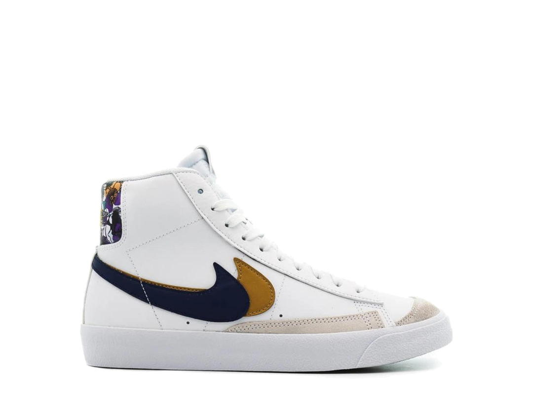 Nike Nike Blazer Mid '77 SE Double Swoosh White Blue Void Metallic Gold (GS)
