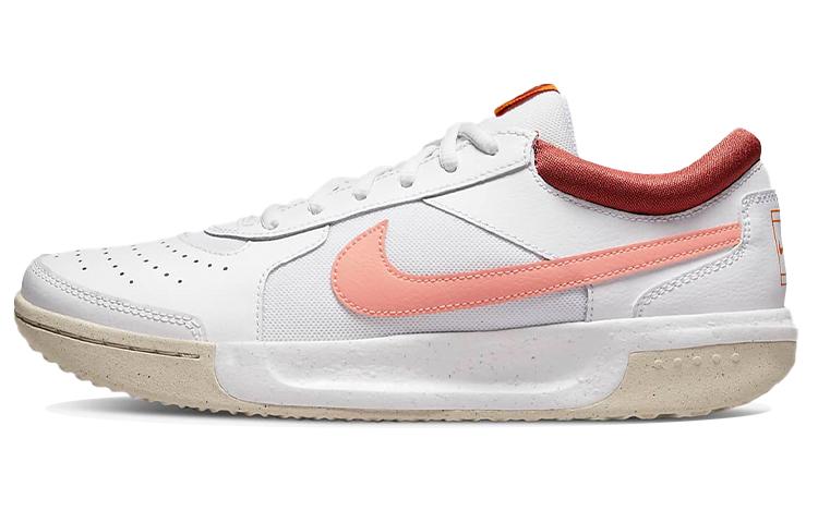 Nike Nike Zoom Court Lite 3 Low Top Tennis Shoes White/Pink Women's