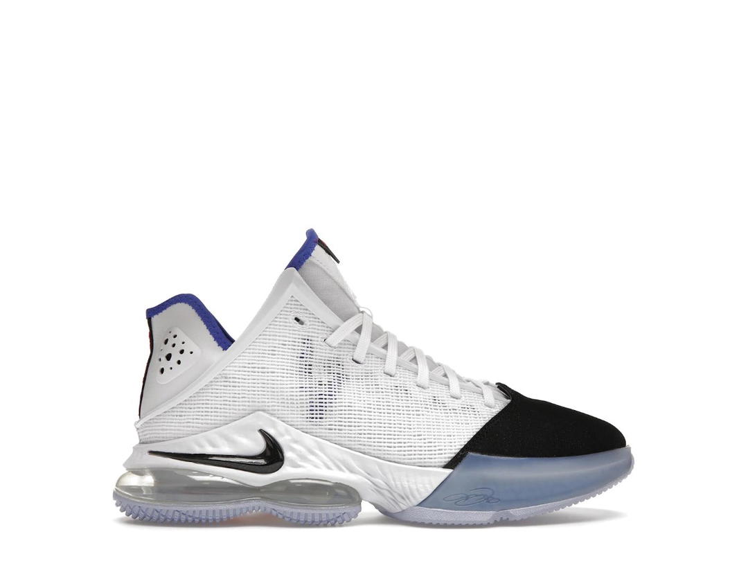 Nike Nike LeBron 19 Low White Medium Blue Siren Red Black