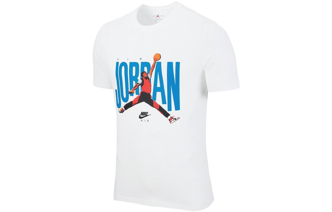 Jordan Jordan Set in Sleeve T Shirt Men's White