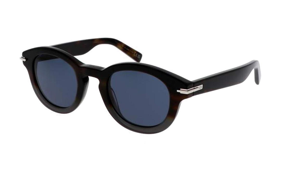 Dior Dior Acetate Irregular Shape Sunglasses Men's Black