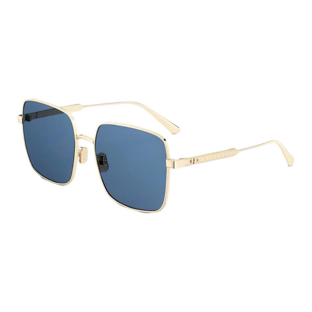Dior Dior Cannage S1U Square Sunglasses Gold