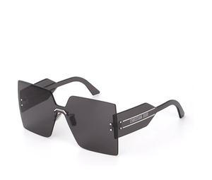 Buy Dior Plate Frame Irregular Shape Sunglasses Unisex Gray at Sasom – Authentic and Ready to Ship