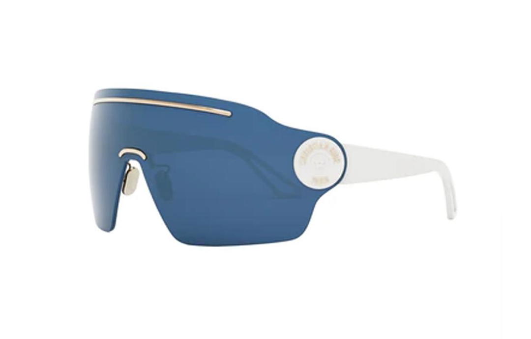 Dior Dior Metal Injection Molding Irregular Shape Sunglasses Women's White