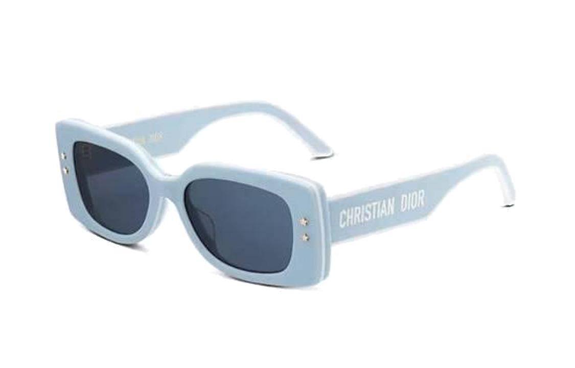 Dior Dior Acetate Rectangular Sunglasses Unisex Blue