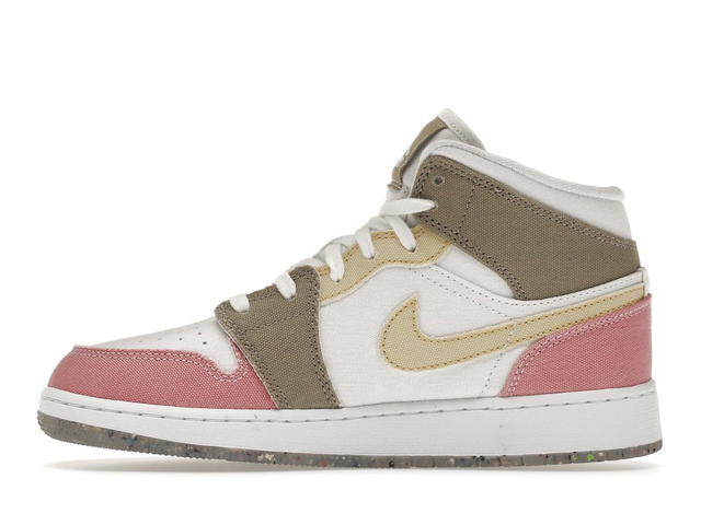 Jordan Jordan 1 Mid SE Pastel Vivid Green Grind (GS) - view 3
