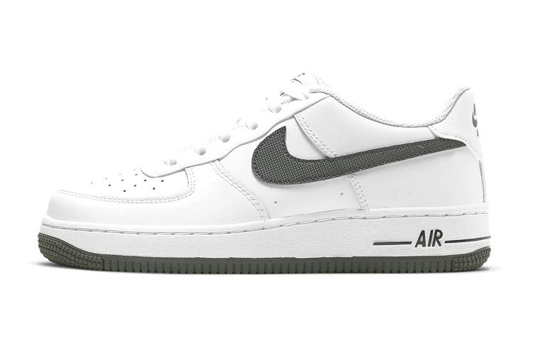 Nike Nike Air Force 1 Low 'White Iron Grey Swoosh' GS