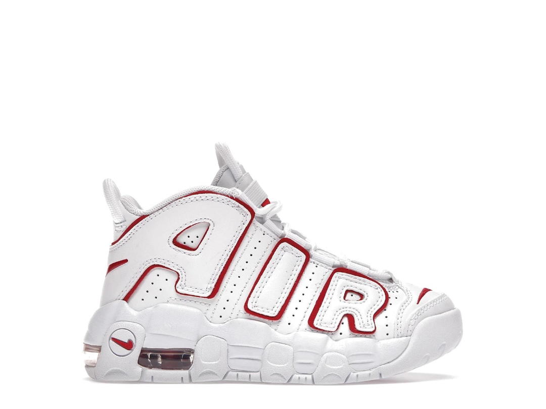 Nike Nike Air More Uptempo White Varsity Red Outline (PS)