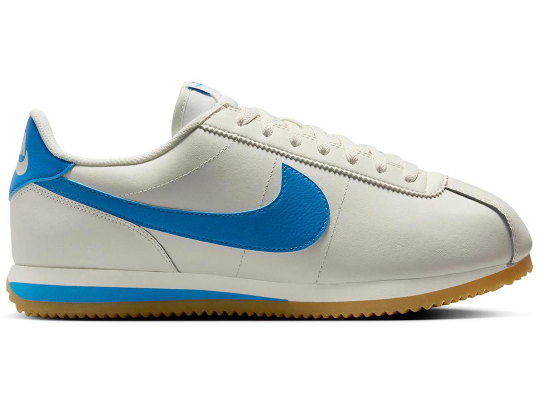 Nike Nike Cortez Leather Sail Gum Yellow Light Photo Blue