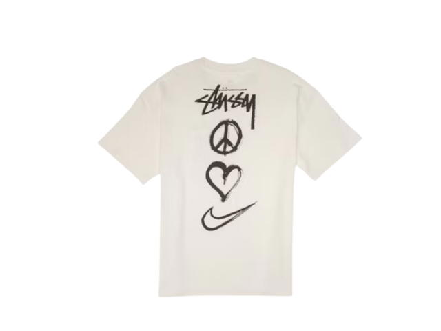 Nike Nike x Stussy Peace Love Swoosh T-shirt Asia Sizing White - view 2