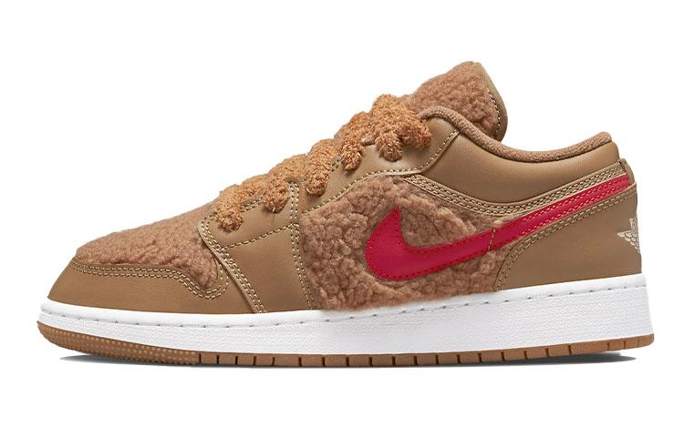 Jordan Jordan Kids Jordan 1 Low UTL 'Teddy Bear' Sneakers
