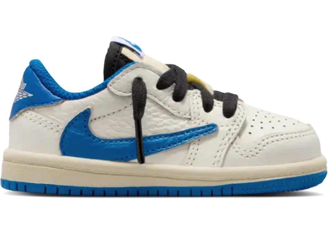 Jordan Jordan 1 Retro Low OG SP Fragment x Travis Scott Sail Military Blue (TD)
