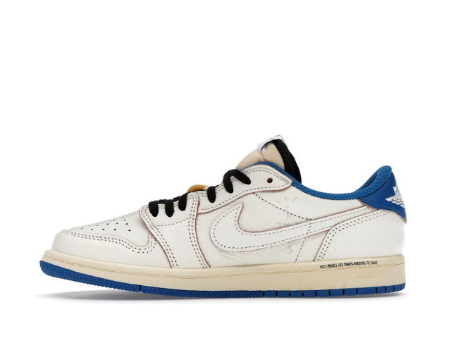 Jordan Jordan 1 Retro Low OG SP Fragment x Travis Scott Sail Military Blue (PS) - view 3
