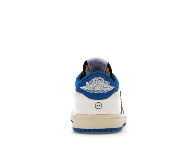 Jordan Jordan 1 Retro Low OG SP Fragment x Travis Scott Sail Military Blue (PS) - view 4