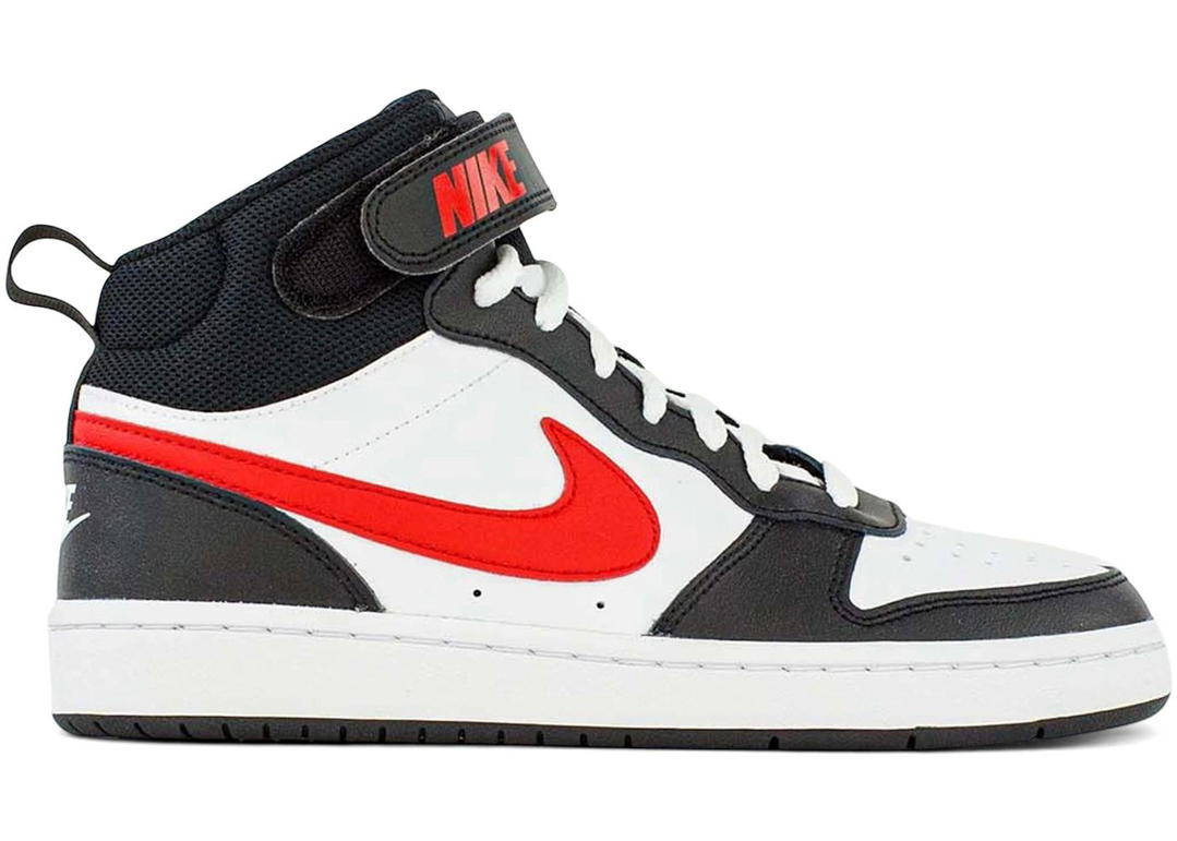 Nike Nike Court Borough Mid 2 White Black University Red (GS)