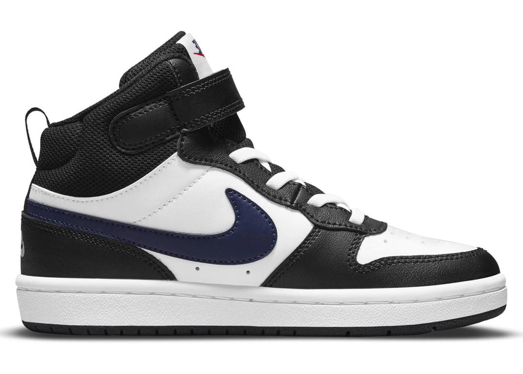 Nike Nike Court Borough Mid 2 White Black University Red (PS)
