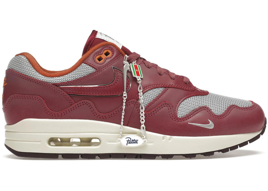 Nike Nike Air Max 1 Patta Waves Rush Maroon (with Bracelet)
