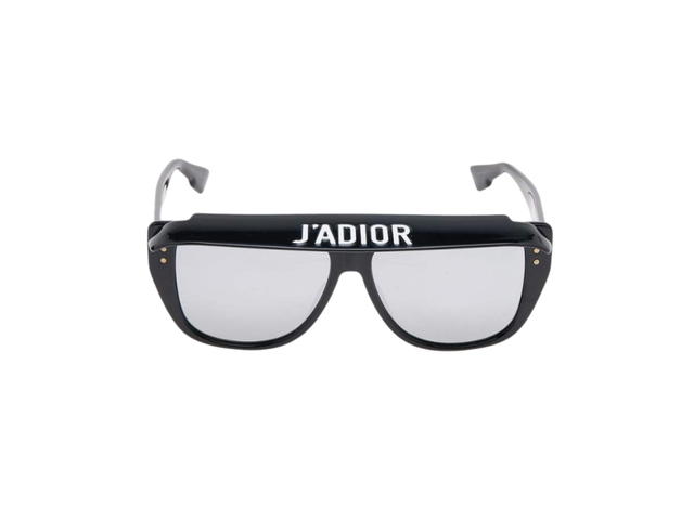 Dior Dior Club 2 J'adior Visor Sunglasses In Black Acetate With Grey Lenses - view 1