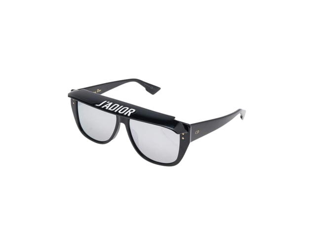 Dior Dior Club 2 J'adior Visor Sunglasses In Black Acetate With Grey Lenses - view 3