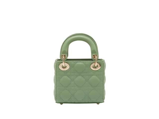 Dior Dior Cannage Leather Micro Lady Bag Green - view 2