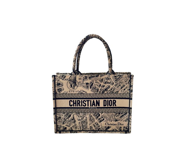 Dior Dior Medium Dior Book Tote Bag In Christian Dior Paris Signature Front - view 1