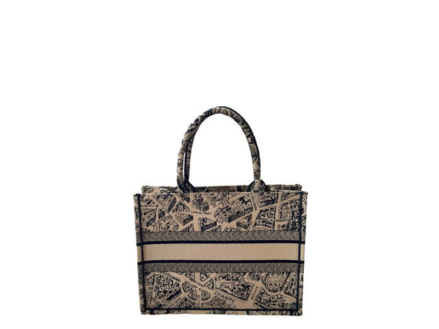 Dior Dior Medium Dior Book Tote Bag In Christian Dior Paris Signature Front - view 2