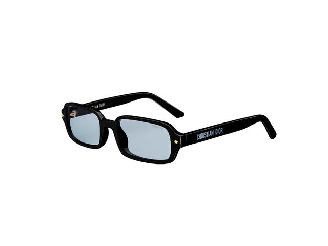 Dior Dior Pacific S3I In Black Rectangular Acetate Frame With Blue Lenses - view 1