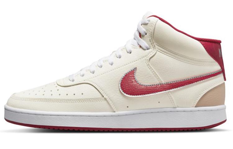 Nike Nike Court Vision Mid Top Sneakers White/Red
