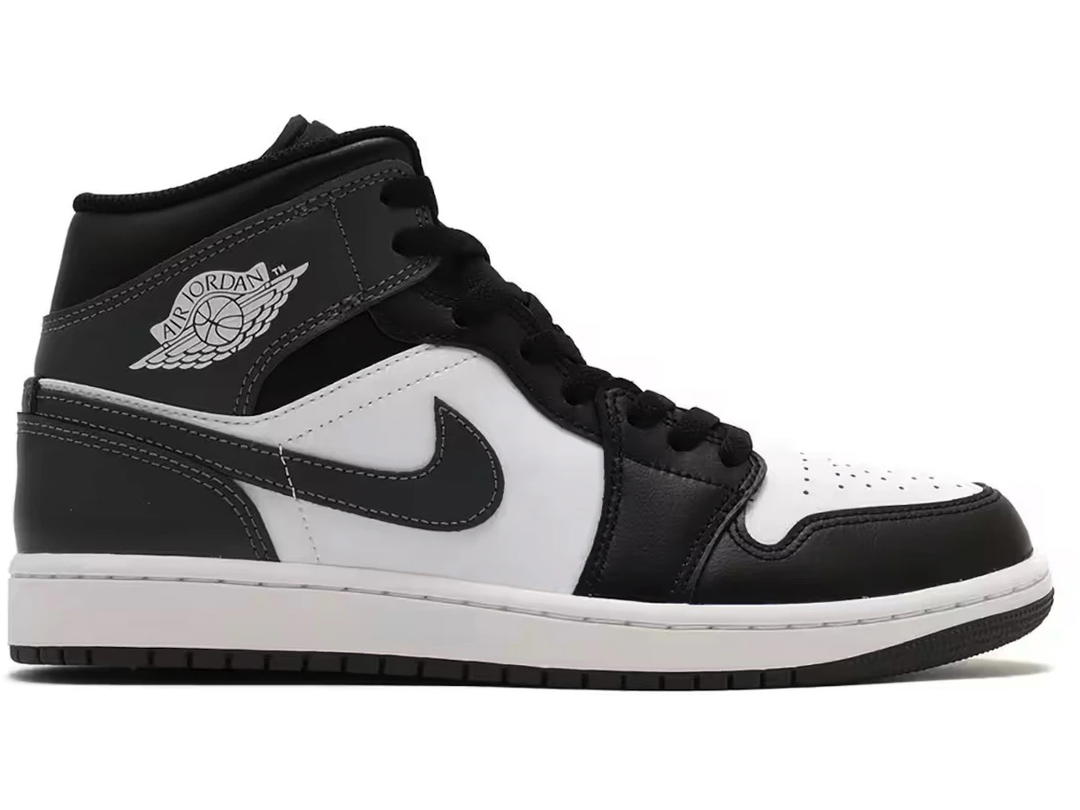 Jordan Jordan 1 Mid Black White Iron Grey