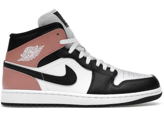 Jordan Jordan 1 Mid White Rust Pink Black - view 1