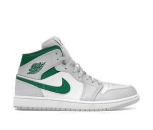 Buy Jordan 1 Mid White Pure Platinum Pine Green at Sasom – Authentic and Ready to Ship