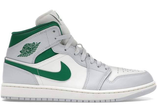 Jordan Jordan 1 Mid White Pure Platinum Pine Green - view 1