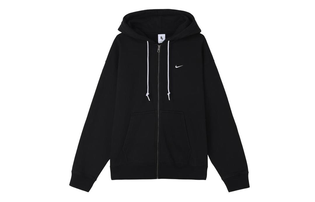 Nike Nike Solo Swoosh Zip Up Drawstring Hoodie