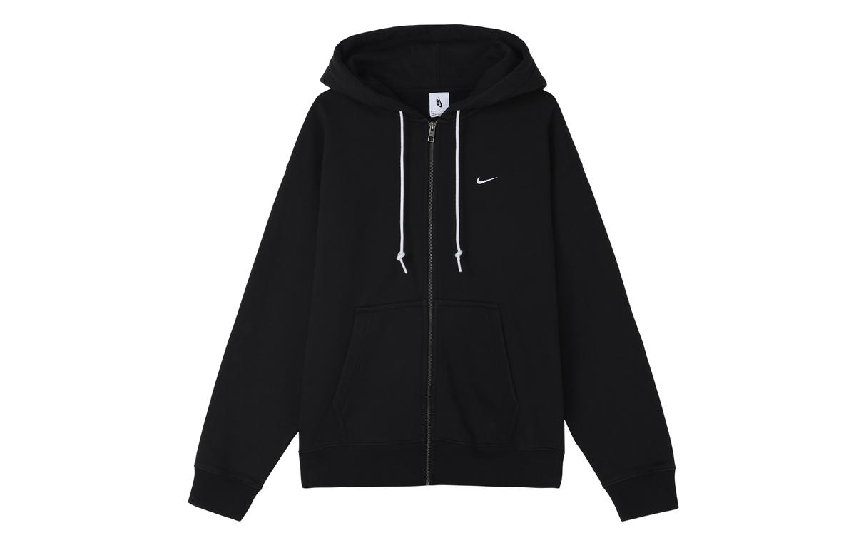 Nike Nike Solo Swoosh Zip Up Drawstring Hoodie