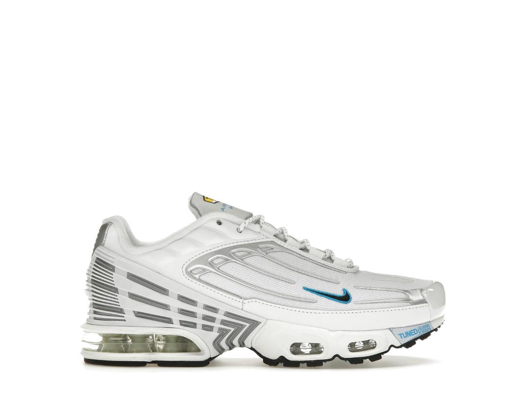Nike Nike Air Max Plus 3 White Metallic Silver Laser Blue (GS)